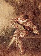 Jean-Antoine Watteau Die Serenate oil painting reproduction